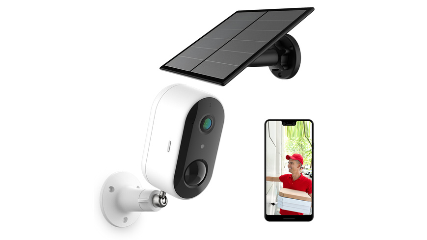 Arenti Spar-Set Akku-WLAN-berwachungskamera GO1 und Solar-Panel SP2-C- Full-HD- 1080p- App unter Sicherheitstechnik